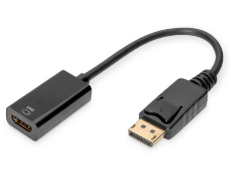 DIGITUS Adaptateur DisplayPort 1.2, DP - HDVI-I, 0,2 m