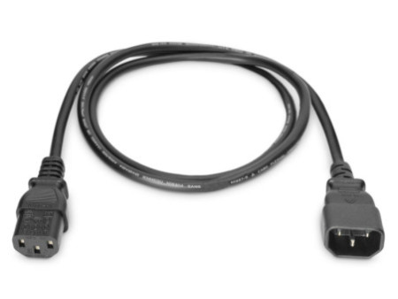 DIGITUS Câble de rallonge trois broches, 1,2 m, noir