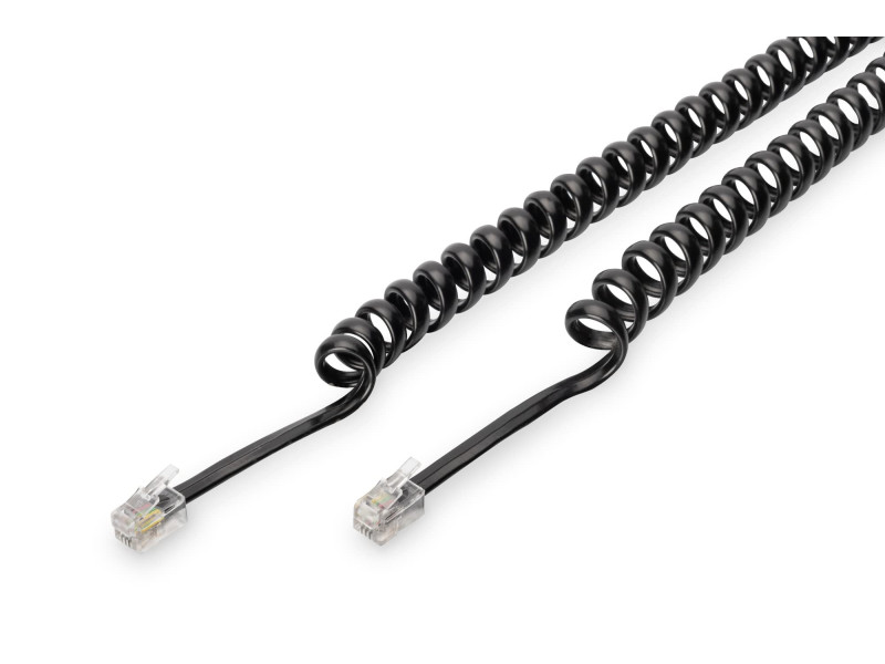DIGITUS Cordon téléphonique fiche mâle RJ10-mâle RJ10