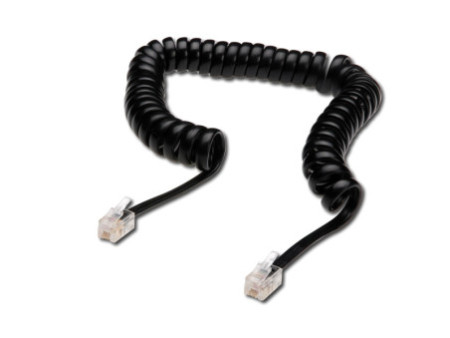 DIGITUS Cordon téléphonique fiche mâle RJ10-mâle RJ10