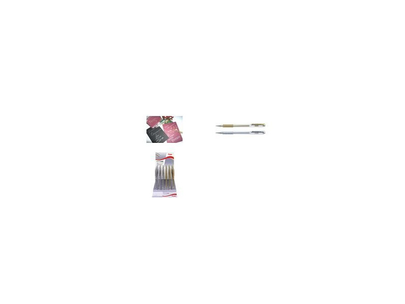 Pentel Roller gel K118, or et argent, présentoir de 72