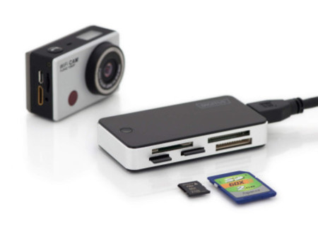 DIGITUS Lecteur de carte USB 3.0 'All-in-one', noir / argent