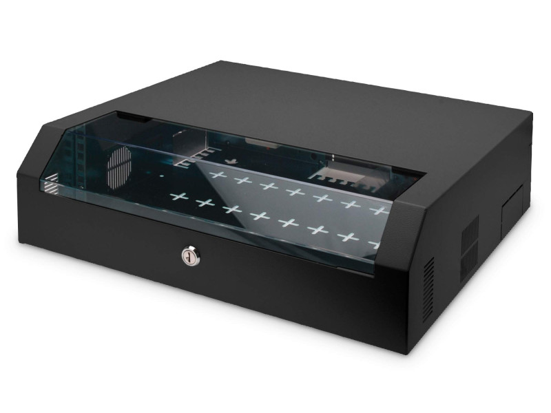 DIGITUS Coffret mural 19' SoHo Slim, 5 U, noir