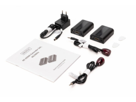 DIGITUS Kit amplificateur 4K HDMI, 4K/60Hz, HDMI 2.0, 30/60m