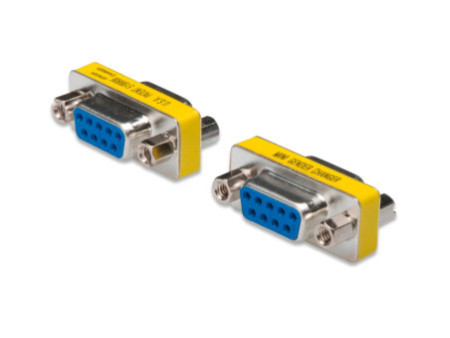DIGITUS Mini changeur de genre, 9 broches Sub-D, femelle