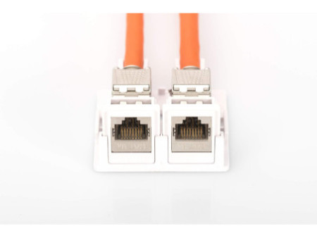 DIGITUS Boîtier vide pour 2 modules Keystone, blanc pur