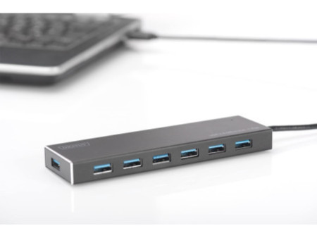 DIGITUS Hub USB 3.0 Super Speed, 7 ports, avec alimentation
