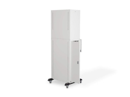 DIGITUS Station de travail mobile avec 3 unités, gris