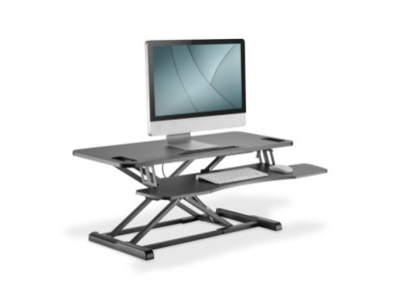 DIGITUS Garniture de bureau assis/debout, hauteur réglable