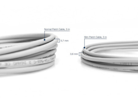 DIGITUS Câble de brassage Slim, Cat.6A, U/UTP, 2,0 m