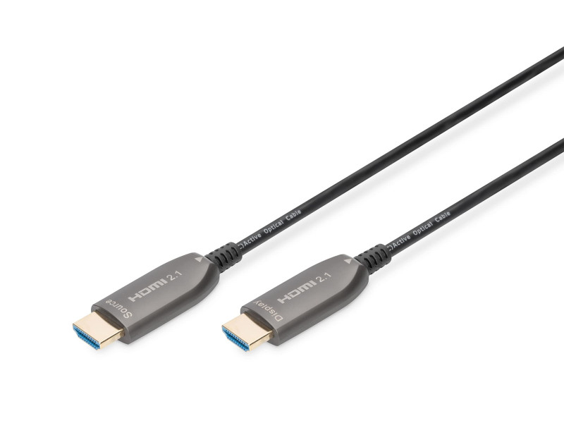 DIGITUS Câble de fibre optique hybride HDMI AOC, UHD8K, 15 m