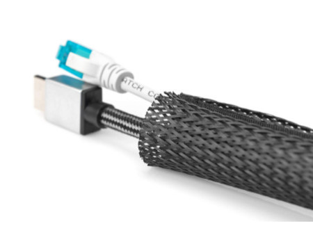 DIGITUS Gaine de câbles flexible à fermeture auto-agrippante