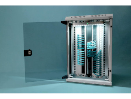 DIGITUS Coffret mural combiné 10'/19', IP20, gris (RAL7035)