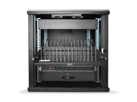 DIGITUS Tablette télescopique 19', noir (RAL 9005)
