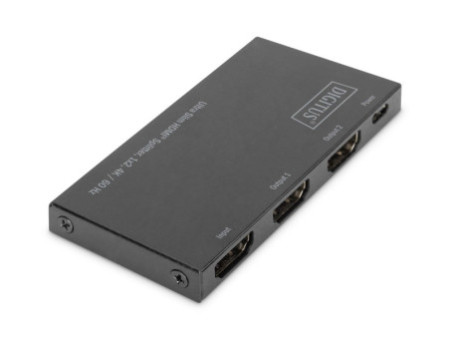 DIGITUS Répartiteur HDMI extra-plat, 1x2, 4K/60 Hz, noir
