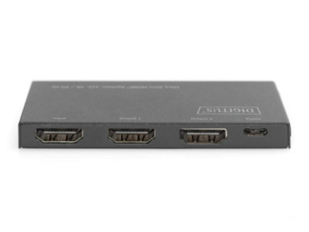 DIGITUS Répartiteur HDMI extra-plat, 1x2, 4K/60 Hz, noir