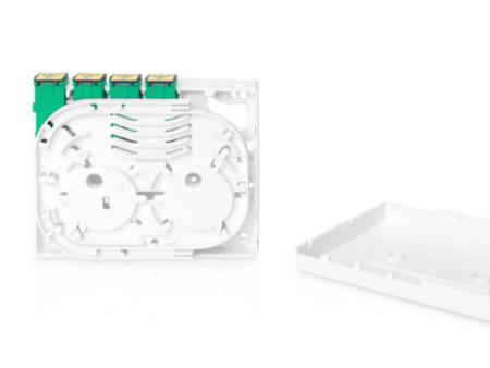 DIGITUS Boîtier vide FTTX pour 4 x couplages SC SX