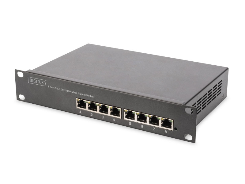 DIGITUS Commutateur réseau PoE+ 10' Gigabit Ethernet,8 ports