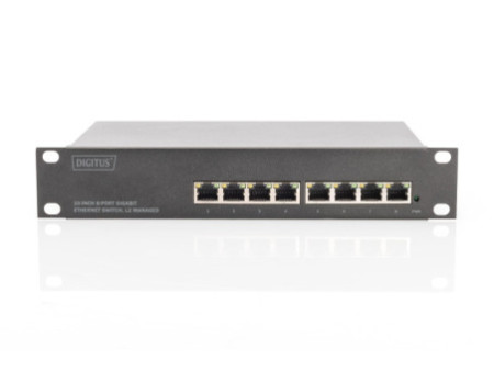 DIGITUS Commutateur 10' Gigabit Ethernet, 8 ports