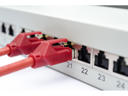 DIGITUS Panneau de brassage 19', Cat.6A, classe EA, 24 ports