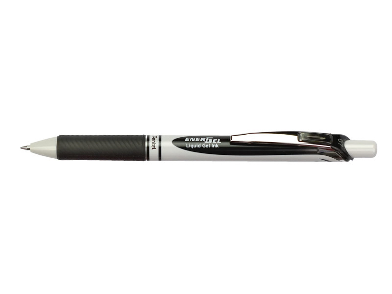 Pentel Stylo roller à encre gel EnerGel BL77 Eco, noir