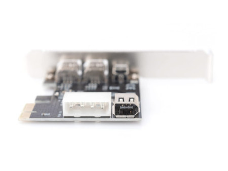 DIGITUS Carte PCI Express FireWire 1394a, 2+1 ports