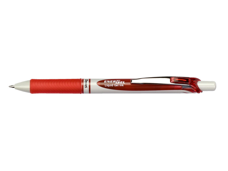 Pentel Stylo roller à encre gel EnerGel BL77 Eco, rouge