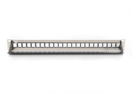 DIGITUS Panneau de brassage Keystone 19', 24 ports, 1 U,noir