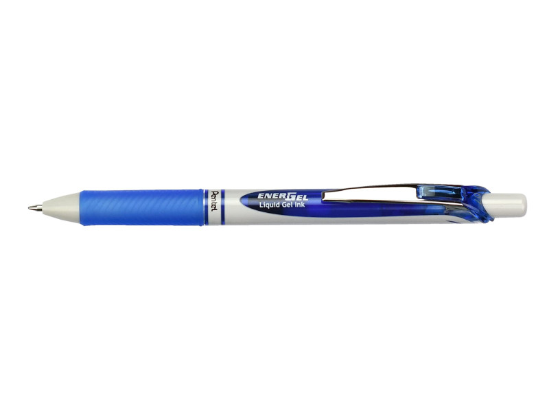 Pentel Stylo roller à encre gel EnerGel BL77 Eco, bleu