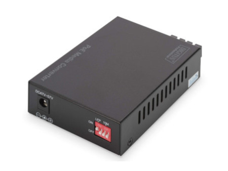 DIGITUS Convertisseur média Gigabit PoE, RJ45/SC, multimode