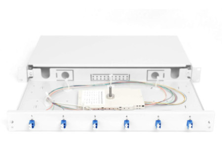 DIGITUS Boîte d'épissure à fibre optique 19', OS2, 6x LC