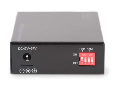 DIGITUS Convertisseur de médias Gigabit PoE, RJ45 / SFP, PSE
