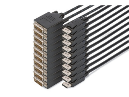 DIGITUS Câble adaptateur, DisplayPort - DVI-D, 2,0 m, par 10