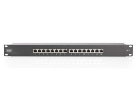 DIGITUS Panneau de brassage 19' Cat.6, classe E, 16 x RJ45