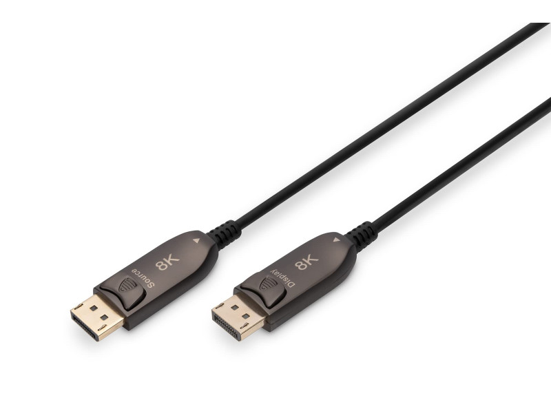 DIGITUS Câble de fibre optique hybride DisplayPort AOC, 15 m