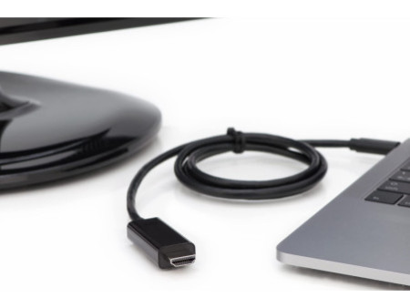 DIGITUS Câble adaptateur, USB-C - HDMI-A, 5,0 m