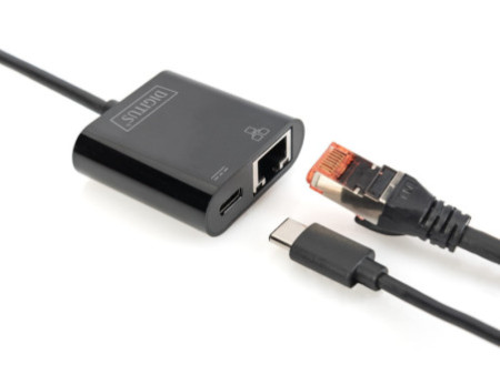 DIGITUS Adaptateur Ethernet Gigabit USB Type-C
