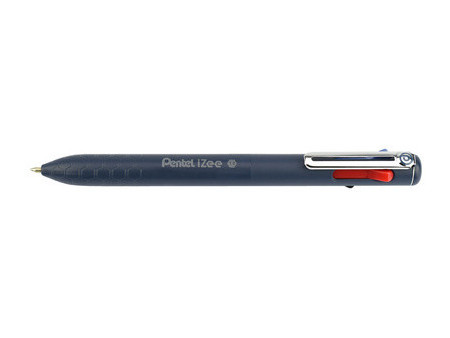 Pentel Stylo à bille rétractable 4 couleurs iZee, blanc