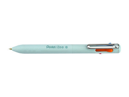 Pentel Stylo à bille rétractable 4 couleurs iZee, blanc
