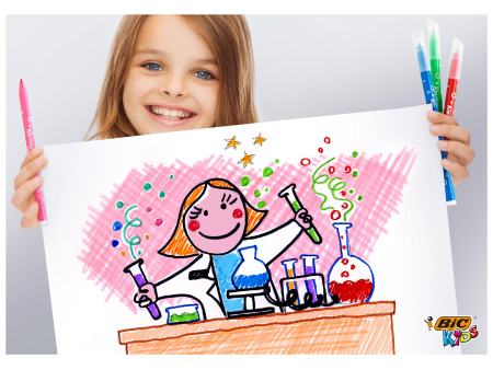 BIC KIDS Feutre Kid Couleur medium, étui en carton de 12