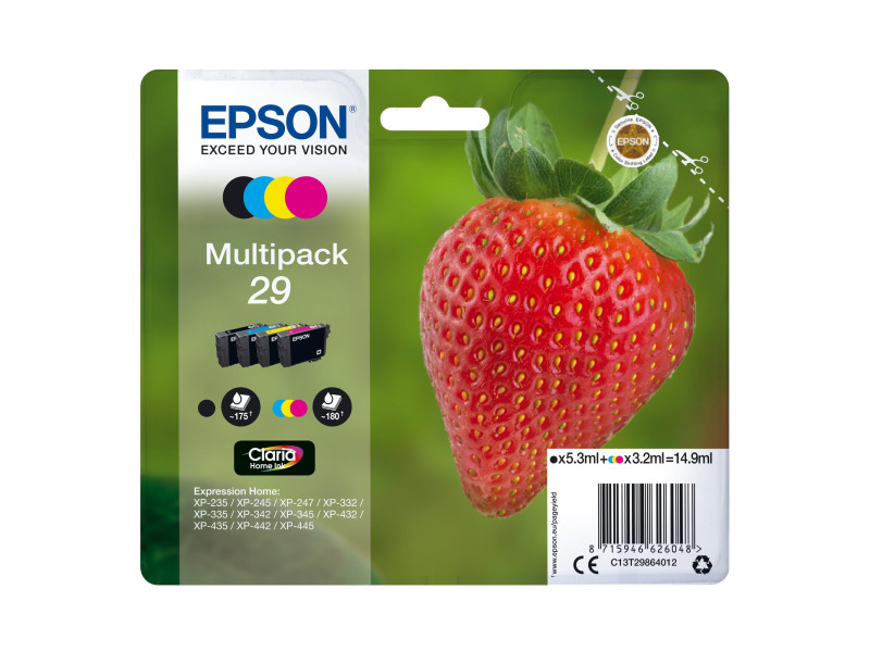 EPSON Encre 29 pour EPSON Expression Home XP-235, multipack
