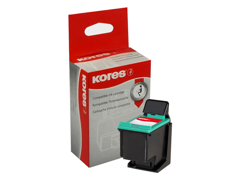 Kores Cartouche rechargée G1024MC remplace hp C8766EE,No.343