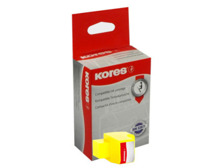 Kores Encre G1700Y remplace hp C8773EE/hp no.363, jaune