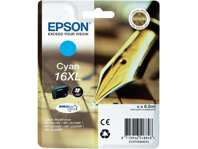 EPSON Encre pour EPSON WorkForce 2010/2510, cyan, XL