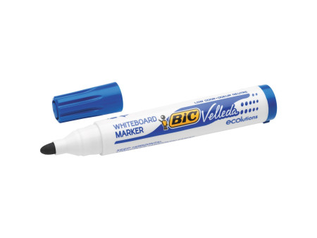 BIC Marqueur tableau blanc Velleda 1701 ECOlutions, bleu