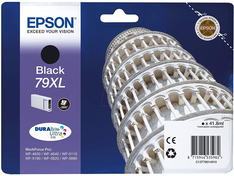 EPSON Encre N.79XL pour EPSON WorkForcePro WF-5620DWF, noir
