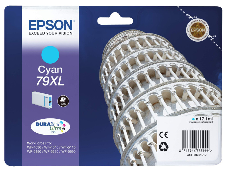 EPSON Encre N.79XL pour EPSON WorkForcePro WF-5620DWF, cyan