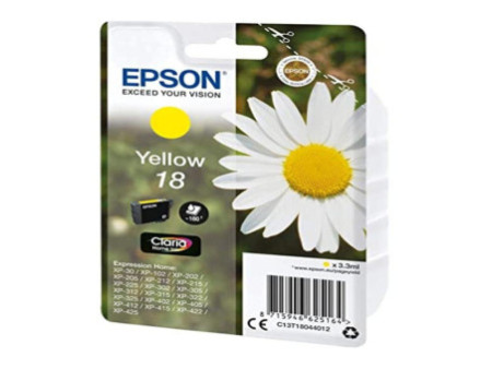 EPSON Encre T1804 pour EPSON Expression Home XP, jaune
