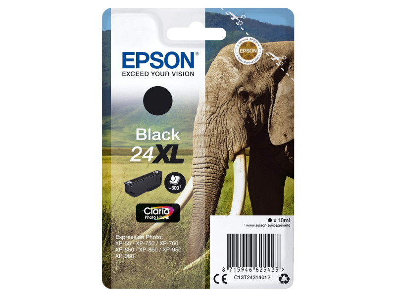 EPSON Encre N.24XL pour EPSON XP-950/850/750 photo, noir XL