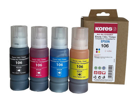 Kores Flacon encre multipack G1642KIT remplace EPSON 102